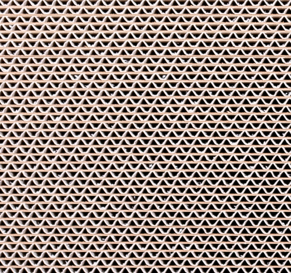 Plaque de carton ondulé empilé